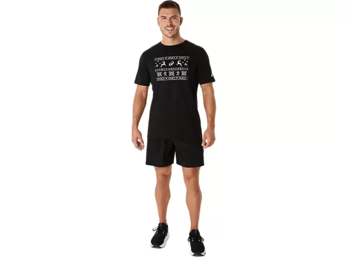 T-SHIRT UNISEX ASICS HOLIDAY A MANICHE CORTE