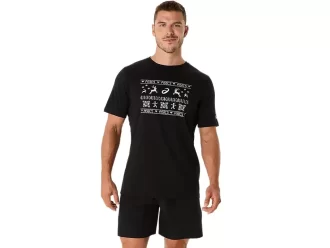 T-SHIRT UNISEX ASICS HOLIDAY A MANICHE CORTE