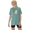 T-SHIRT UNISEX ASICS PALM IN THE SUN A MANICHE CORTE T-SHIRT UNISEX ASICS PALM IN THE SUN A MANICHE CORTE