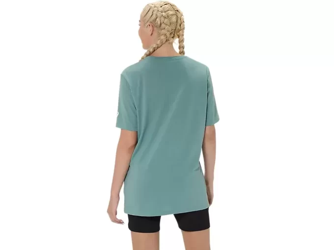 T-SHIRT UNISEX ASICS PALM IN THE SUN A MANICHE CORTE T-SHIRT UNISEX ASICS PALM IN THE SUN A MANICHE CORTE