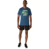 T-SHIRT UNISEX ASICS RUN OUTSIDE CLUB A MANICHE CORTE T-SHIRT UNISEX ASICS RUN OUTSIDE CLUB A MANICHE CORTE
