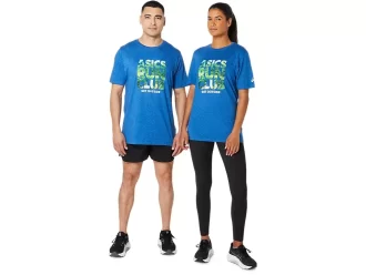 T-SHIRT UNISEX ASICS RUN OUTSIDE CLUB A MANICHE CORTE