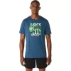 T-SHIRT UNISEX ASICS RUN OUTSIDE CLUB A MANICHE CORTE T-SHIRT UNISEX ASICS RUN OUTSIDE CLUB A MANICHE CORTE