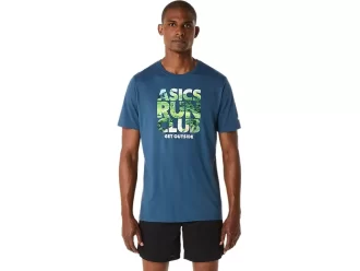 T-SHIRT UNISEX ASICS RUN OUTSIDE CLUB A MANICHE CORTE