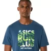 T-SHIRT UNISEX ASICS RUN OUTSIDE CLUB A MANICHE CORTE T-SHIRT UNISEX ASICS RUN OUTSIDE CLUB A MANICHE CORTE