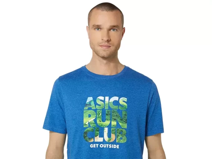 T-SHIRT UNISEX ASICS RUN OUTSIDE CLUB A MANICHE CORTE T-SHIRT UNISEX ASICS RUN OUTSIDE CLUB A MANICHE CORTE
