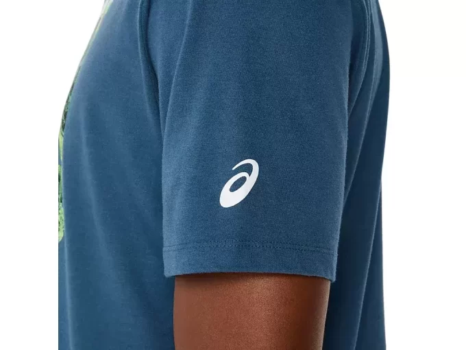 T-SHIRT UNISEX ASICS RUN OUTSIDE CLUB A MANICHE CORTE T-SHIRT UNISEX ASICS RUN OUTSIDE CLUB A MANICHE CORTE