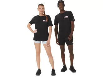 T-SHIRT UNISEX ASICS SMSB 1977 RUN CLUB A MANICHE CORTE