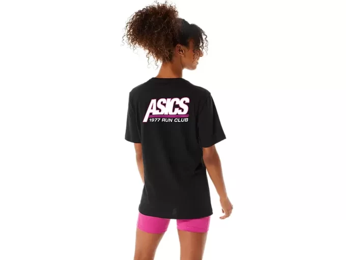 T-SHIRT UNISEX ASICS SMSB 1977 RUN CLUB A MANICHE CORTE T-SHIRT UNISEX ASICS SMSB 1977 RUN CLUB A MANICHE CORTE