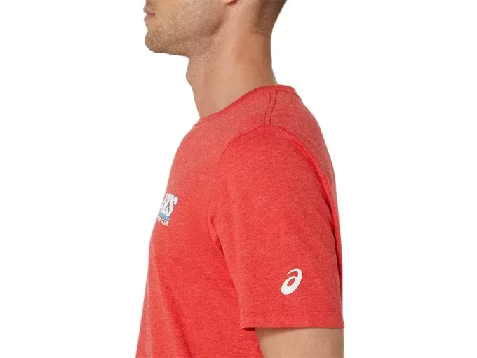 T-SHIRT UNISEX ASICS SMSB 1977 RUN CLUB A MANICHE CORTE