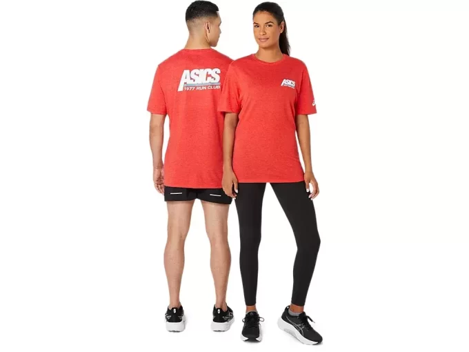 T-SHIRT UNISEX ASICS SMSB 1977 RUN CLUB A MANICHE CORTE