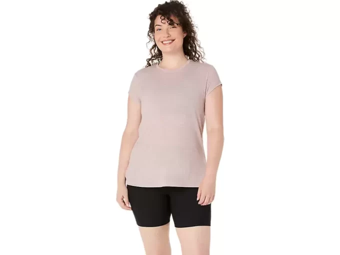 TOP A GIROCOLLO MELANGE DA DONNA