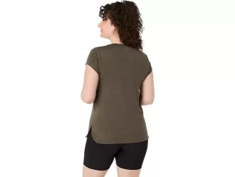 TOP A GIROCOLLO MELANGE DA DONNA