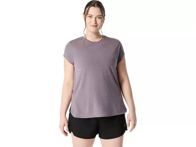TOP A GIROCOLLO MELANGE DA DONNA