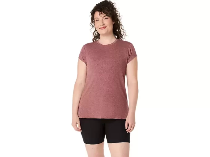 TOP A GIROCOLLO MELANGE DA DONNA