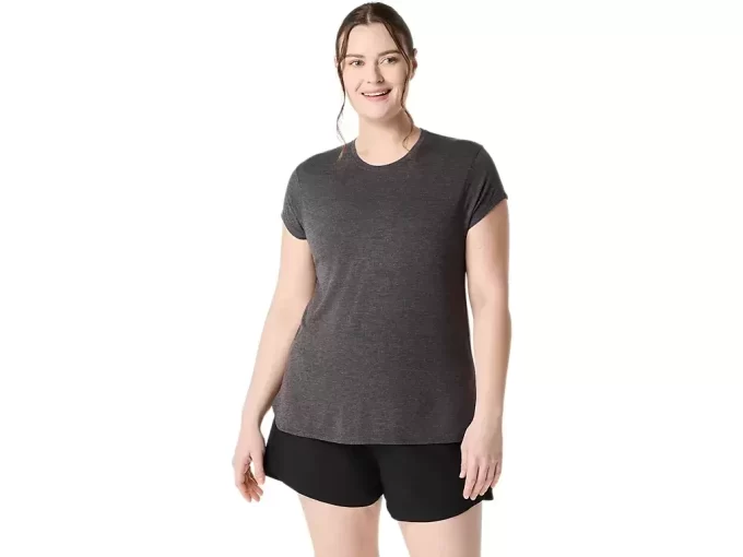 TOP A GIROCOLLO MELANGE DA DONNA