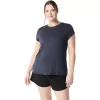 TOP A GIROCOLLO MELANGE DA DONNA