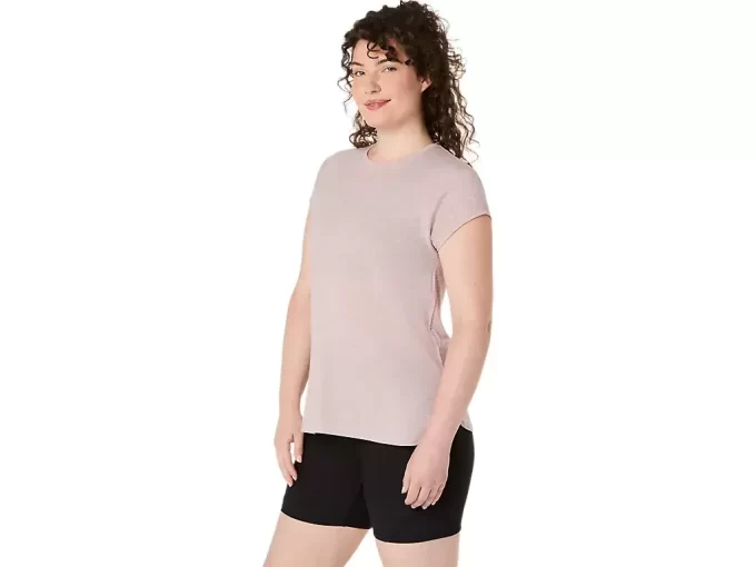TOP A GIROCOLLO MELANGE DA DONNA