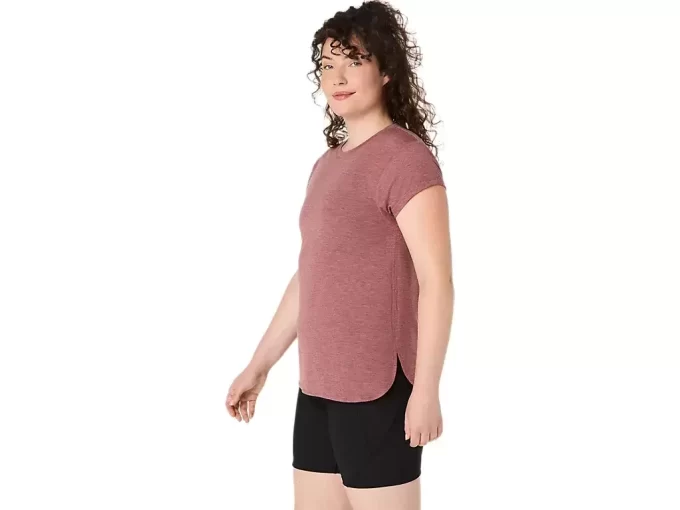 TOP A GIROCOLLO MELANGE DA DONNA