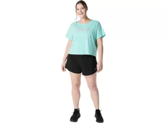 Top a maniche corte da donna Asics Daisy Crop