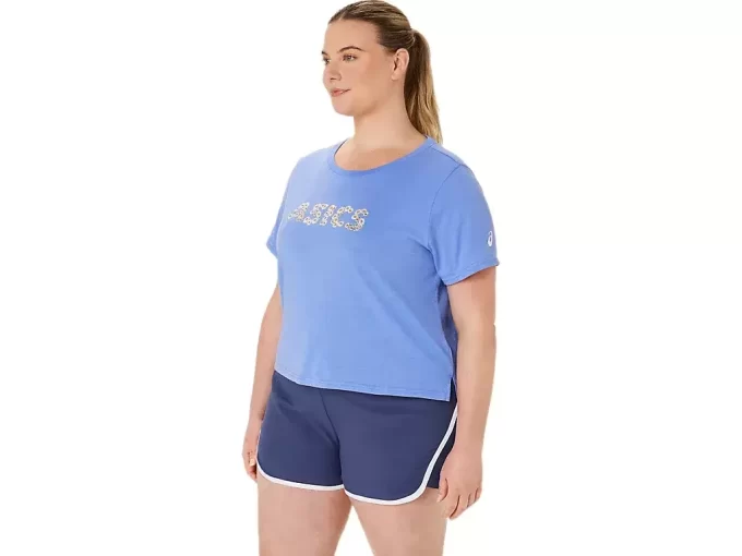 Top a maniche corte da donna Asics Daisy Crop