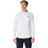 TOP A MANICHE LUNGHE CON 1/2 ZIP